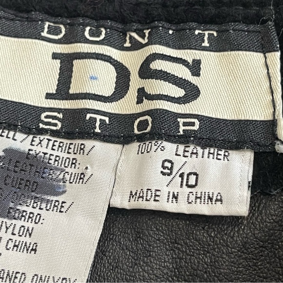 Vintage 90’s Genuine Suede Leather Mini Skirt With Scalloped Hem Size 9/10 - Picture 8 of 8